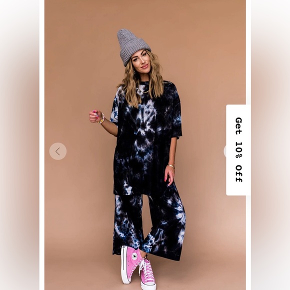Dressed in LALA Pants - Dressed in Lala Lex ribbed playsuit in cool girl tie dye